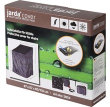 Verpackung einer Schutzhülle für Stühle der Marke Jarda Cover, Größe 67 x 67 x 80/110 cm
