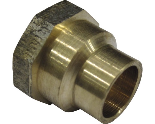 Manchon-raccord 12x1/2" 10 pièces bronze Raccord en laiton avec filetage intérieur pour installations sanitaires