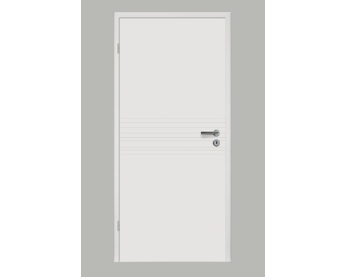 Porte intérieure Pertura Linum 09 peinture blanche 86.0x198.5 cm à gauche