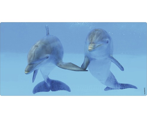 Paroi arrière de salle de bains mySPOTTI aqua Delphin 90x45 cm