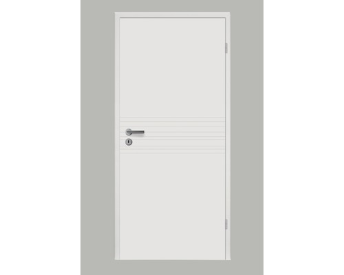 Porte intérieure Pertura Linum 09 laqué blanc (semblable à RAL 9010) 86,0x198,5 cm droite