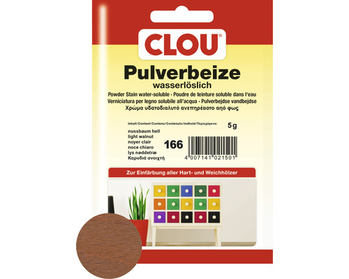 Clou Pulverbeize nussbaum hell 5 g
