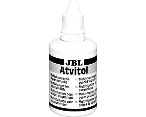 JBL Atvitol Multivitamines pour poissons d''aquarium en flacon compte-gouttes