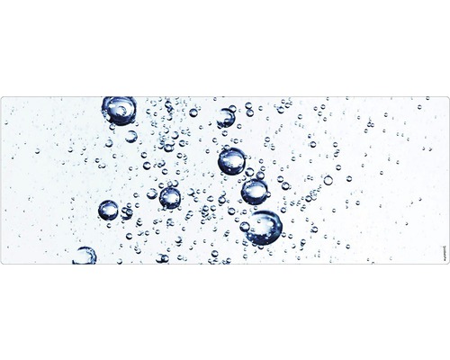 Paroi arrière de salle de bains mySPOTTI aqua Aqua Water 120x45 cm Image de bulles d''air dans l''eau