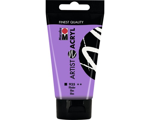 Marabu Acrylfarbe Artist Acryl flieder 935 75 ml Tube Künstler Acrylfarbe Flieder
