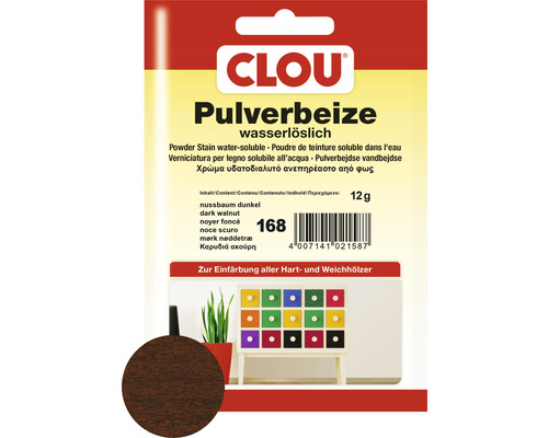 Clou Pulverbeize nussbaum dunkel 12 g Clou Pulverbeize nussbaum dunkel 12 g