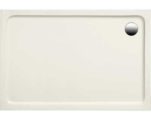 Receveur de douche OTTOFOND Mambu 80 x 100 x 3 cm pergamon brillant lisse 901737 Receveur de douche rectangulaire avec évacuation