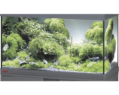 EHEIM Aquarium, Glasbecken GB 62 vivalineLED 150 61x51x54 cm nur mit oberer Blende anthrazit ohne Beleuchtung und weitere Technik ohne Inhalt