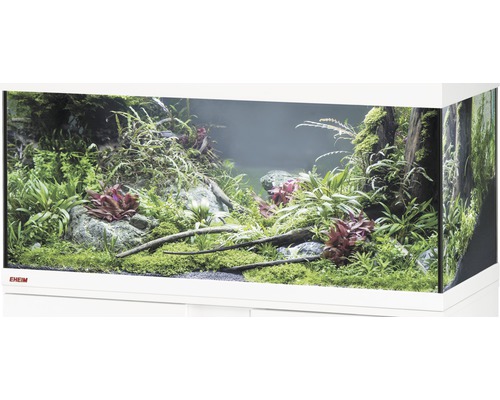 Aquarium EHEIM, bassin en verre GB 105 vivalineLED 180 101x41x49 cm uniquement avec cache supérieur blanc sans éclairage et autre technique sans contenu