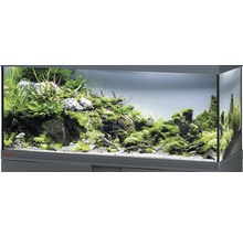 EHEIM Aquarium, Glasbecken GB 123 vivalineLED 240 121x41x54 cm nur mit oberer Blende anthrazit ohne Beleuchtung und weitere Technik ohne Inhalt