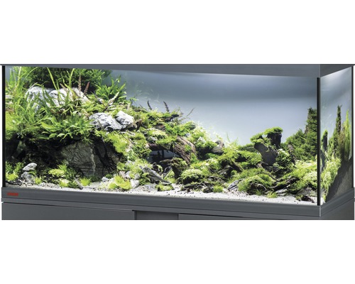 EHEIM Aquarium, Glasbecken GB 123 vivalineLED 240 121x41x54 cm nur mit oberer Blende anthrazit ohne Beleuchtung und weitere Technik ohne Inhalt