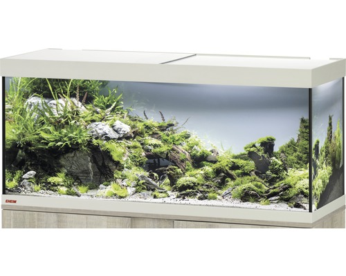 Aquarium EHEIM Vivaline 240 avec éclairage à LED, chauffage, filtre sans meuble bas chêne