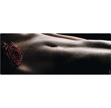 Gros plan du corps avec une rose