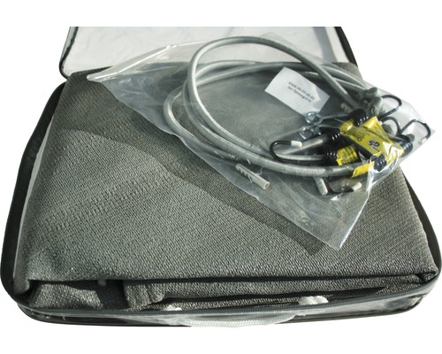 Sac de transport avec tapis de protection, tendeurs et matériel de fixation
