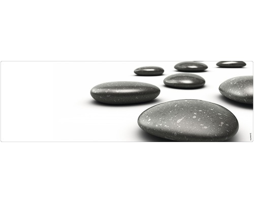 Badrückwand mySPOTTI aqua Hot Stone 140x45 cm Dekorative Kieselsteine für den Garten oder Innenbereich