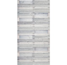 Holzzaun-Element mit horizontalen Brettern