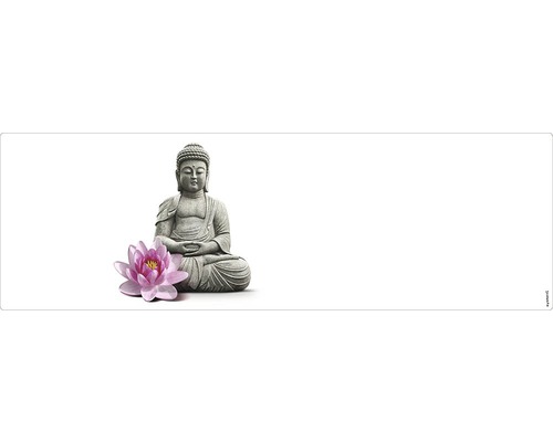 Paroi arrière de salle de bains mySPOTTI aqua Aqua Buddha 140x45 cm Paroi arrière de salle de bains mySPOTTI aqua Aqua Buddha 140x45 cm