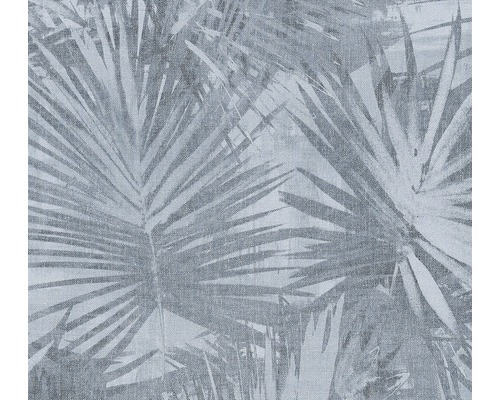 Papier peint intissé 36385-5 Hygge feuille de palmier bleu