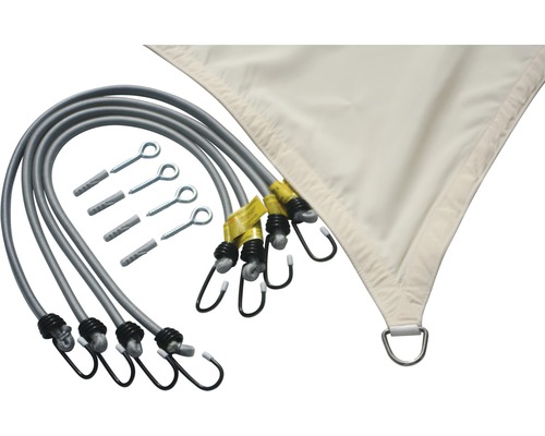 Voile d''ombrage avec matériel de fixation