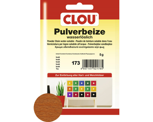 Clou Pulverbeize teak 5 g Clou Pulverbeize teak 5 g