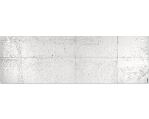 Paroi arrière de salle de bains mySPOTTI aqua Mur en béton 140x45 cm Paroi arrière de salle de bains mySPOTTI aqua Mur en béton 140x45 cm