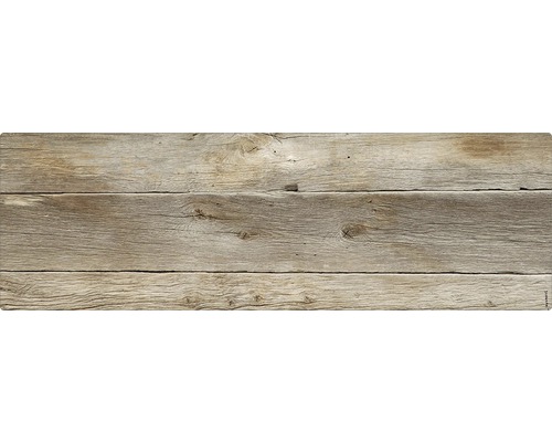 Paroi arrière de salle de bains mySPOTTI aqua Bois 140x45 cm Planche en bois avec grain