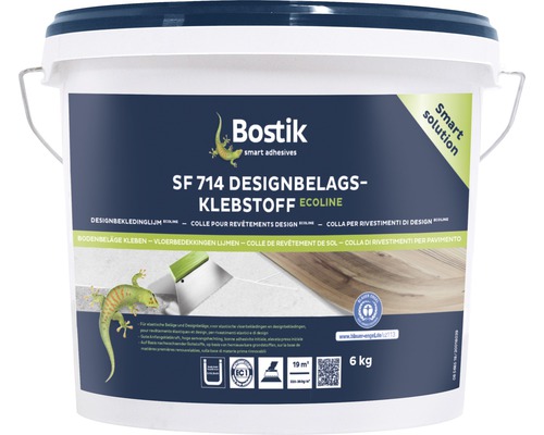Colle à revêtements design Bostik HW 714 Ecoline 13 kg Bostik SF 714 Colle pour revêtements design Ecoline dans un seau