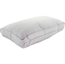 Graues rechteckiges Kissen mit Reissverschluss