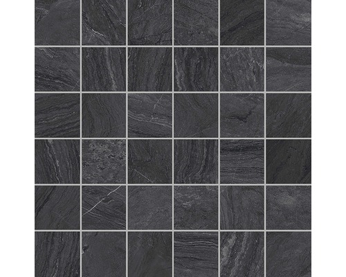 Mosaïque en grès cérame Varana Marengo 30x30 cm Mosaïque en grès cérame