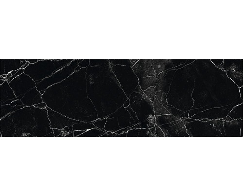 Badrückwand mySPOTTI aqua Marmor black 140x45 cm