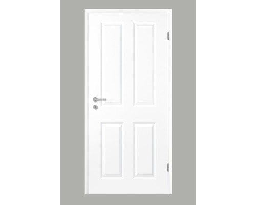 Porte intérieure Pertura Pila 04 blanc vernis 98.5X198.5 cm droite
