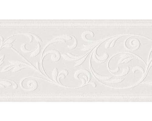 Frise 1853 intissé 1853 Patent Decor Laser - Die Patenten Vier blanc 10,05 m x 17 cm