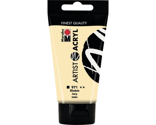 Marabu Acrylfarbe Artist Acryl elfenbein 971 75 ml Tube Marabu Künstler Acrylfarbe Elfenbein