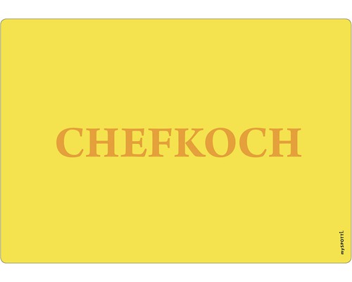 Küchenrückwand mySPOTTI pop Chefkoch yel. 59x41 cm