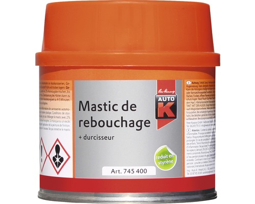 Mastic de rebouchage Auto K avec durcisseur