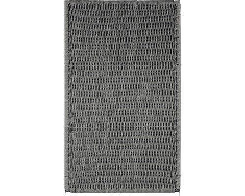 Élément de clôture Öland 150x90 cm gris pierre Tapis de confidentialité tressé en plastique