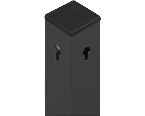 Poteau avec trous de serrure