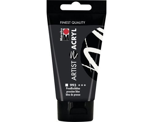 Marabu Acrylfarbe Artist Acryl preussischblau 993 75 ml Tube Marabu Künstler Acrylfarbe Preussischblau
