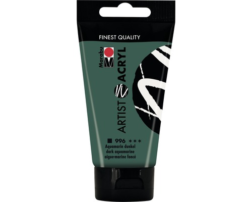 Marabu Acrylfarbe Artist Acryl aquamarin dunkel 996 75 ml Marabu Artist Acrylfarbe, Aquamarin dunkel