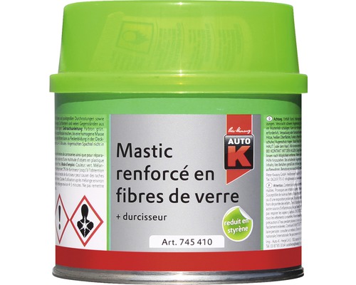 Mastic renforcé en fibres de verre Auto K avec durcisseur