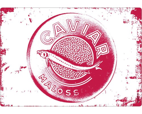 Küchenrückwand mySPOTTI pop Caviar red 59x41 cm Caviar Maloss Motiv