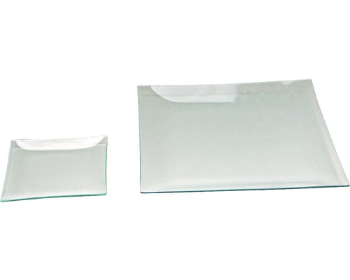 Zwei Glasscheiben unterschiedlicher Größe