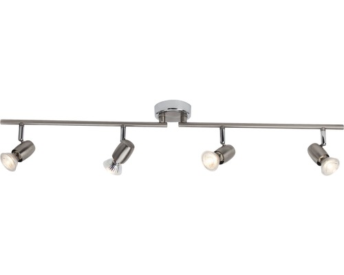 Spot de plafond LED 4x2,5W 4x220 lm 3000 K blanc chaud l=705 mm Wesley fer/chrome