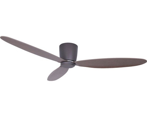 Ventilateur de plafond marron foncé Airfusion Radar ø 132 cm avec télécommande, fonction été + hiver