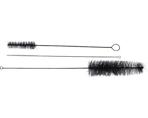 Trois brosses de nettoyage de différentes tailles