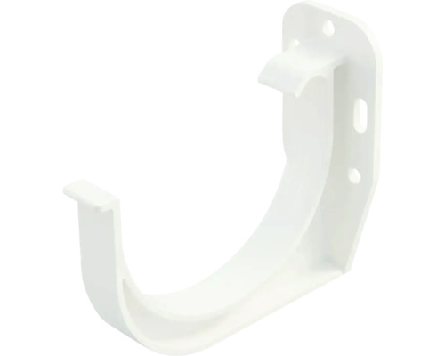 Support de gouttière Marley plastique semi-circulaire blanc de signalisation RAL 9016 DN 100 mm