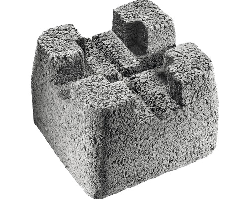 Pierre de fondation en béton 22x22x17 cm Entretoise en béton