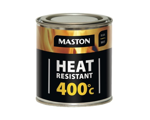 Maston Peinture résistante à la chaleur +400°C black 250 ml