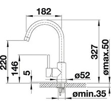 Küchenarmatur mit Einhebelmischer Blanco Mida chrom glänzend 517742-thumb-2 Küchenarmatur mit Einhebelmischer Blanco Mida chrom glänzend 517742-thumb-2