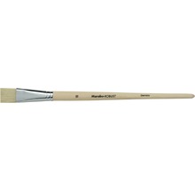 Pinceau plat taille 18 avec manche en bois